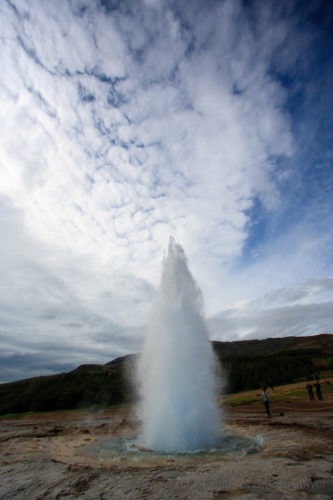Geysir en Gullfoss IJsland  Zomer Waterval Water Rondreis IJsland Iceland Geysir geiser 